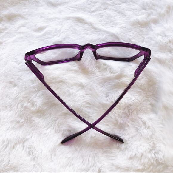 Ashley Purple Pattern Reader Blue Light Glasses - Picture 10 of 11